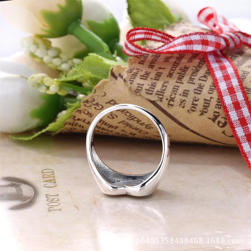 (image for) PANDORA Heart Signet, Clear CZ Ring - 191042CZ - View 3