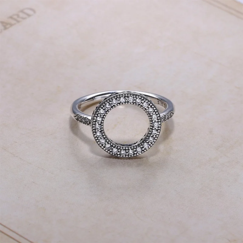 (image for) PANDORA Hearts of PANDORA Halo Ring - 191039CZ - View 2