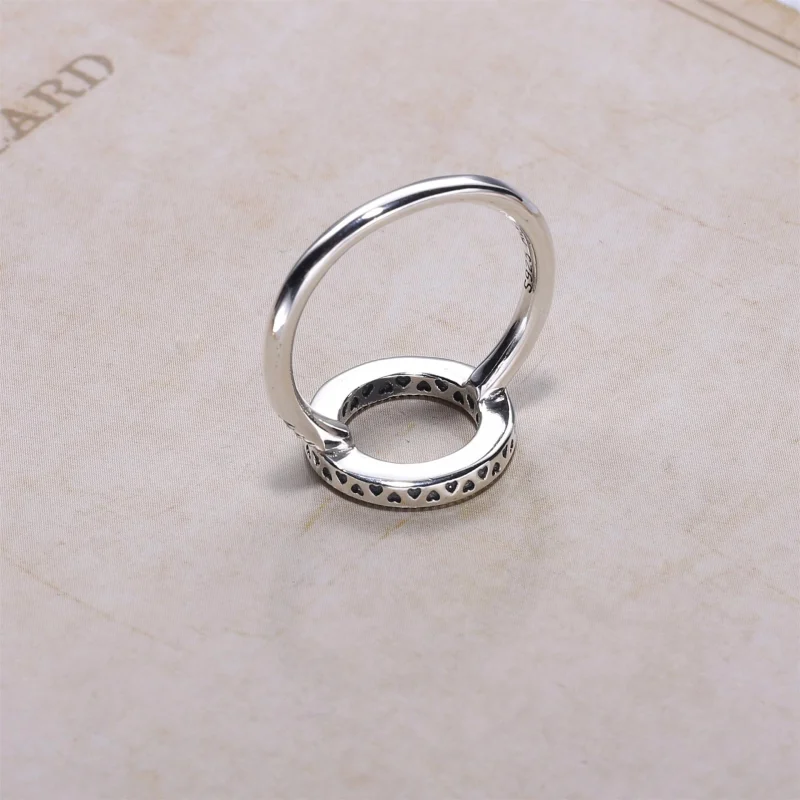 (image for) PANDORA Hearts of PANDORA Halo Ring - 191039CZ - View 3