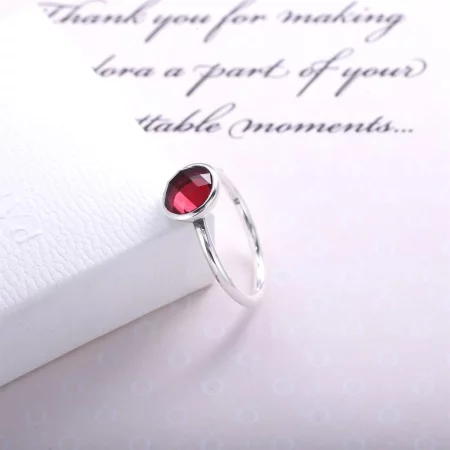 PANDORA July Droplet Birthstone Ring - 191012SRU