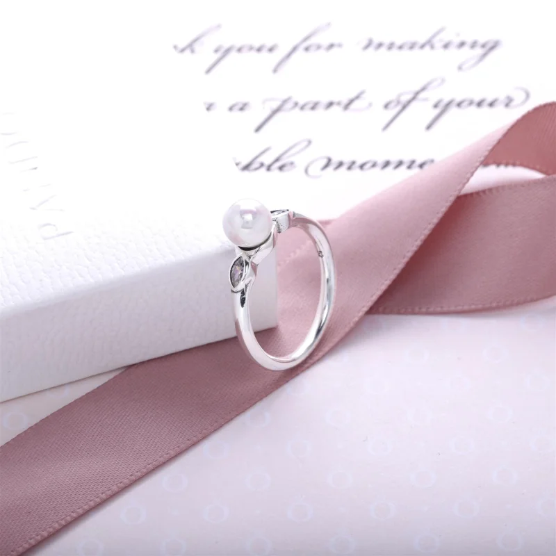 (image for) PANDORA Luminous Leaves Ring - 190964P - View 3