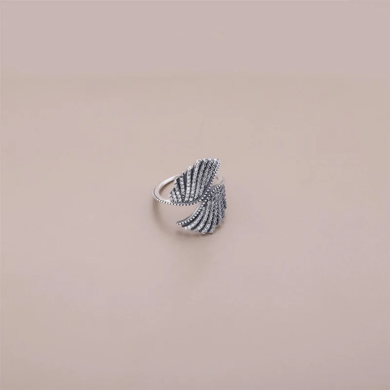 (image for) PANDORA Majestic Feathers Ring - 190960CZ - View 2