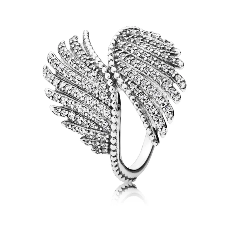 (image for) PANDORA Majestic Feathers Ring - 190960CZ - Product Image