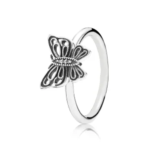 (image for) PANDORA Openwork Butterfly Silver Ring - 190901CZ