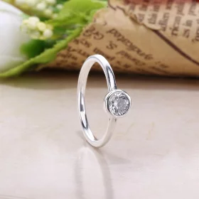 PANDORA Petite Circle Ring, Clear CZ - 191043CZA PANDORA Petite Circle Ring, Clear CZ - 191043CZA
