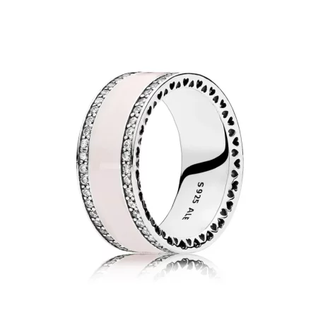 PANDORA Pink Hearts of PANDORA Band Ring - 191024EN40