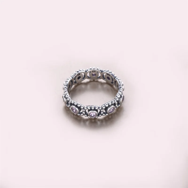(image for) PANDORA Pink Romance Ring - 190881PCZ - View 3
