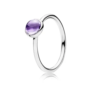 (image for) PANDORA Purple Poetic Droplet Ring - 190983ACZ