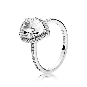 (image for) PANDORA Radiant Teardrop Clear CZ Ring - 196251CZ