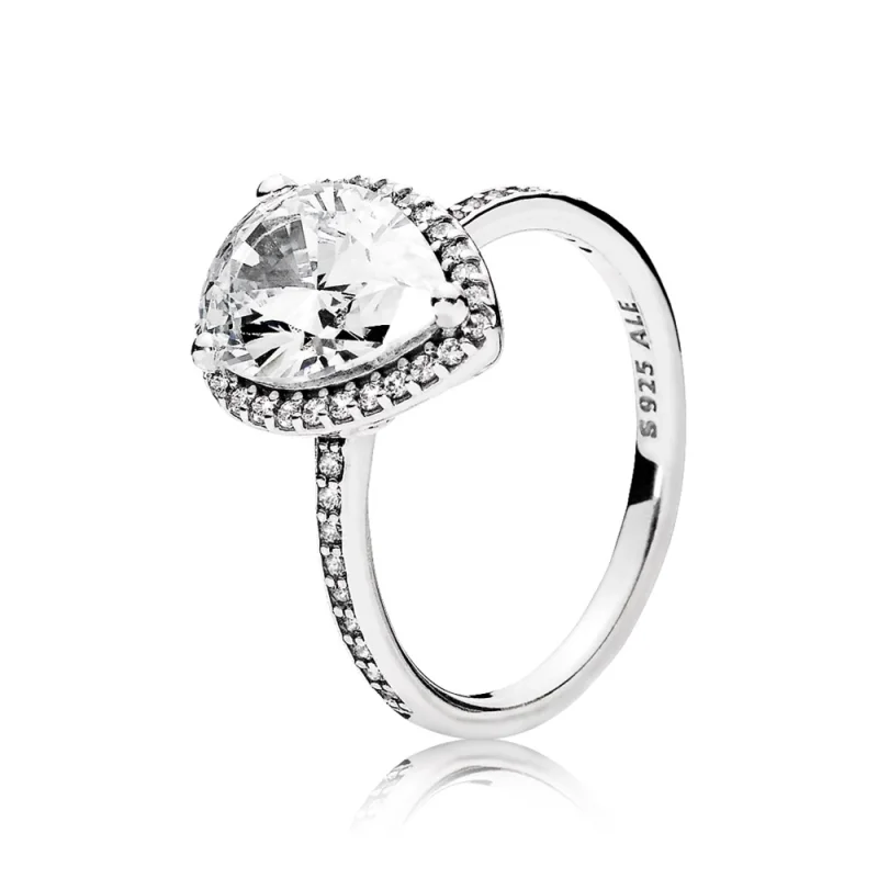 (image for) PANDORA Radiant Teardrop Clear CZ Ring - 196251CZ - Product Image