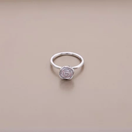 PANDORA Rose Garden Stackable Ring, Pink Enamel - 190905EN40