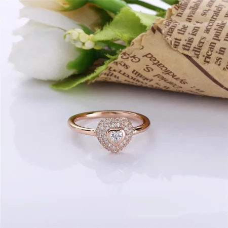 PANDORA Rose Gold Heart Ring - PY00134-1