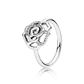 PANDORA Shimmering Delicate Rose Ring, Clear Cz - 190949CZ
