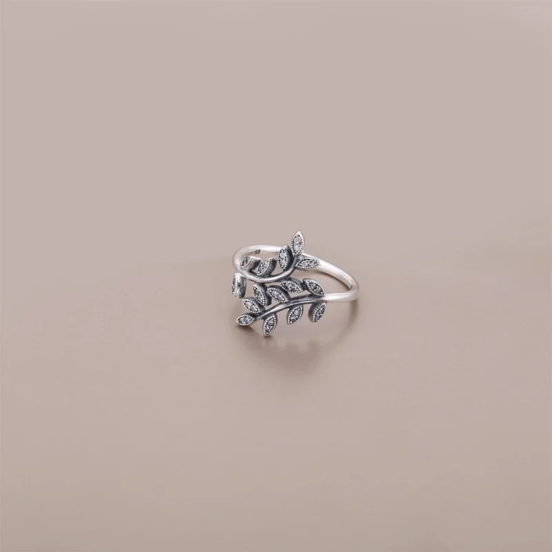 (image for) PANDORA Shimmering Leaves Ring - 190921CZ - View 2