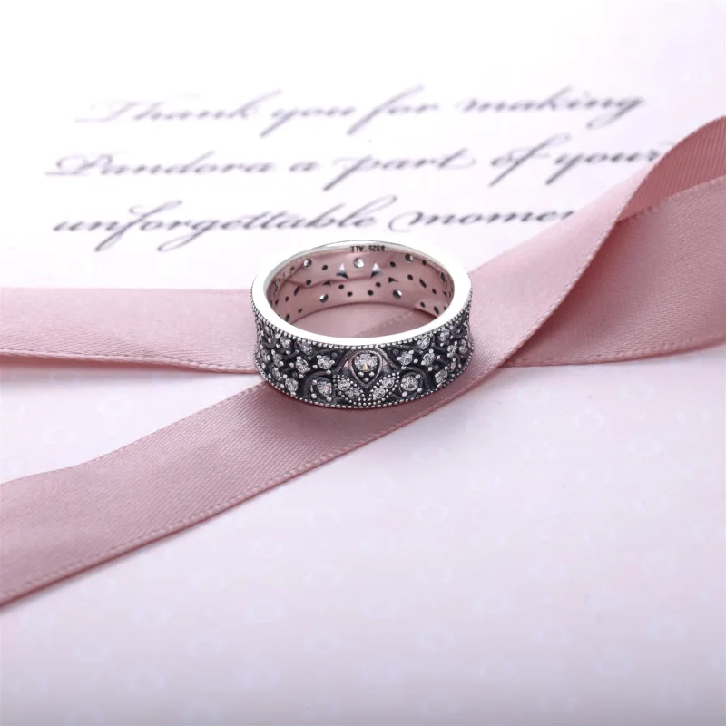 (image for) PANDORA Shimmering Leaves Ring - 190965CZ - View 2