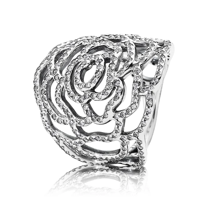 (image for) PANDORA Shimmering Rose Ring, Clear Cz - 190951CZ - Product Image