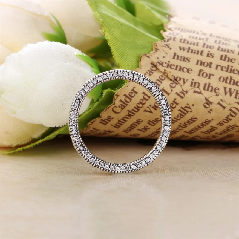 (image for) PANDORA Signature Hearts of PANDORA Ring, Clear CZ - 197437CZ - View 2
