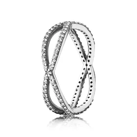 PANDORA Sparkling crossover ring - 190930CZ PANDORA Sparkling crossover ring - 190930CZ