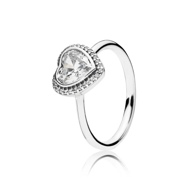(image for) PANDORA Sparkling Heart Engagement Ring - 190929CZ - Product Image