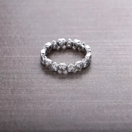 PANDORA Sparkling Heart Stacking Ring - 190897CZ