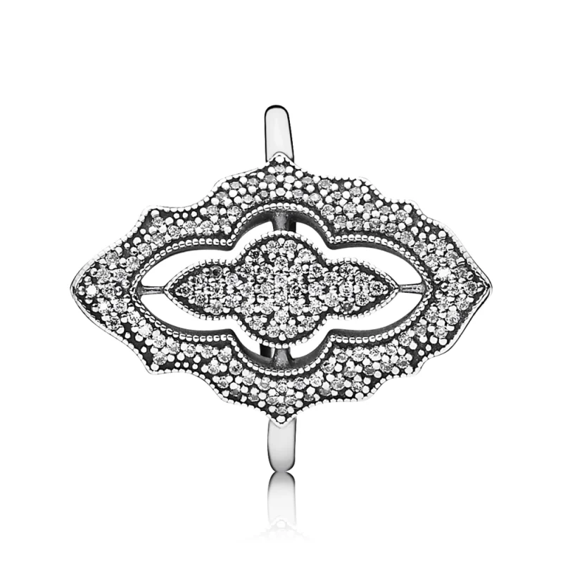 (image for) PANDORA Sparkling Lace Ring Clear CZ - 190917CZ - View 2