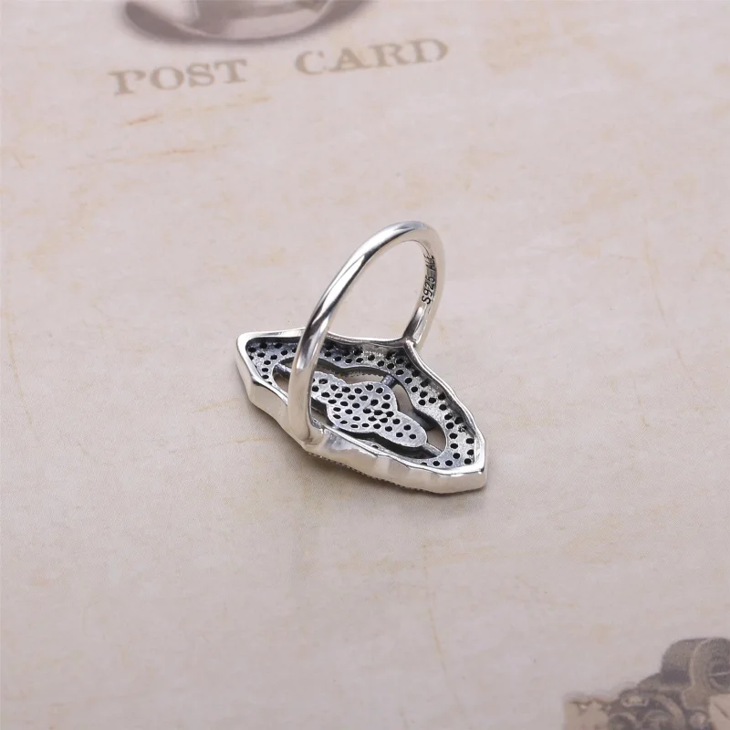 (image for) PANDORA Sparkling Lace Ring Clear CZ - 190917CZ - View 4