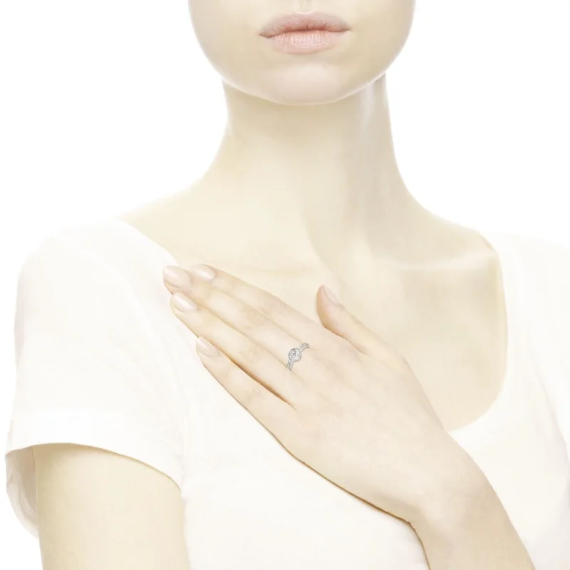 (image for) PANDORA Sparkling Love Knot Ring, Clear CZ - 190997CZ - View 2