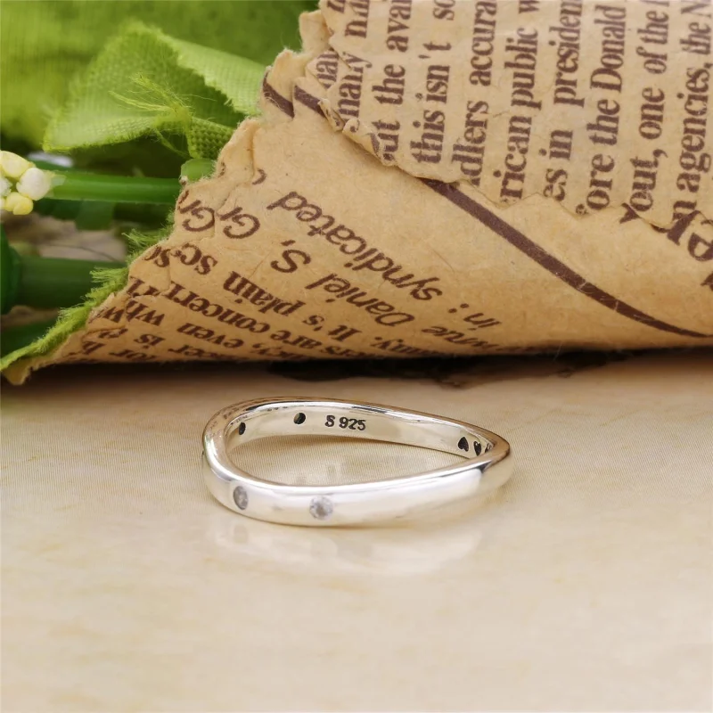 (image for) PANDORA Swirling Droplets Rings, Clear CZ - 197113CZ - View 5