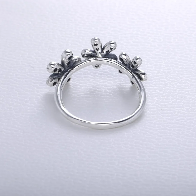 (image for) PANDORA Triple Dazzling Daisy Ring - 190933CZ - View 3