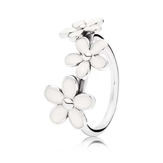 PANDORA Triple White Daisy Flower Ring - 190900EN12