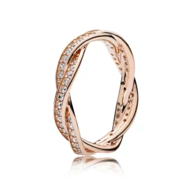 PANDORA Twist of Fate Ring Pandora Rose - 180892CZ PANDORA Twist of Fate Ring Pandora Rose - 180892CZ