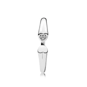 PANDORA Two Hearts Ring, Clear CZ - 196572CZ PANDORA Two Hearts Ring, Clear CZ - 196572CZ
