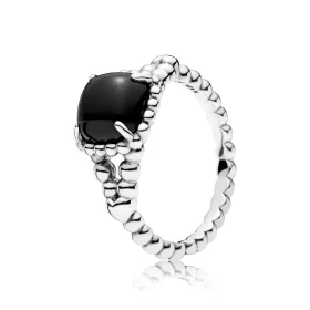 PANDORA Vibrant Spirit Ring, Black Crystal - 197188NCK