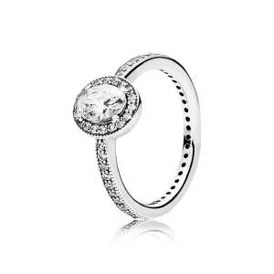 (image for) PANDORA Vintage Elegance with Clear CZ Ring - 191017CZ