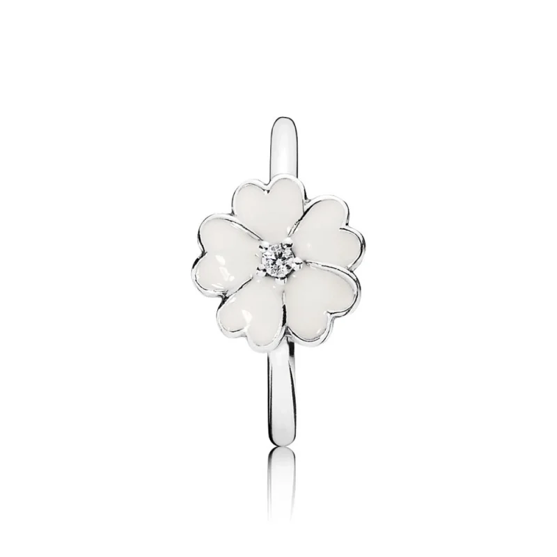 (image for) PANDORA White Primrose Ring - 190931EN12 - View 2