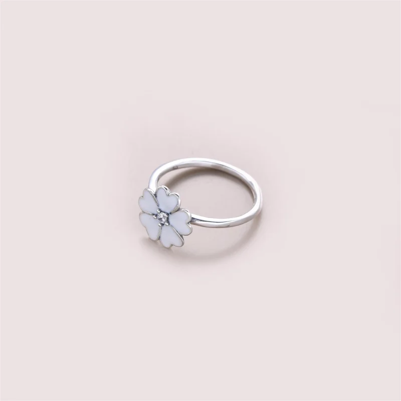 (image for) PANDORA White Primrose Ring - 190931EN12 - View 3