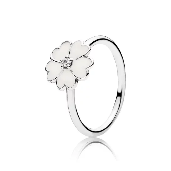 PANDORA White Primrose Ring - 190931EN12