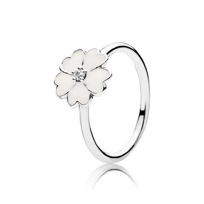 (image for) PANDORA White Primrose Ring - 190931EN12 - Product Image