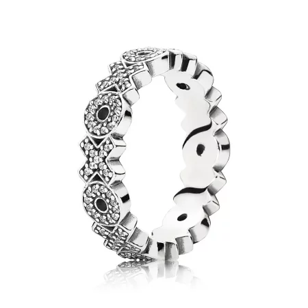 PANDORA Xoxo Silver Ring With Cubic Zirconia - 190926CZ