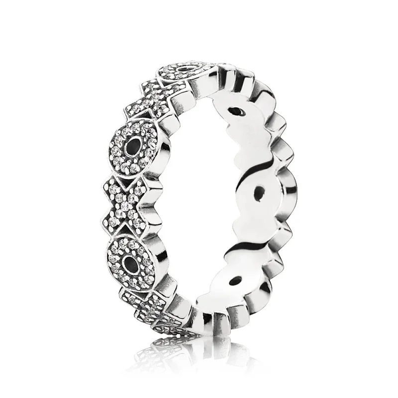 (image for) PANDORA Xoxo Silver Ring With Cubic Zirconia - 190926CZ - Product Image