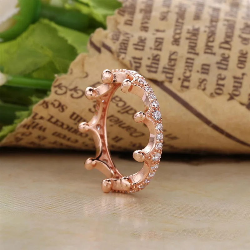(image for) Pink Enchanted Crown Ring, PANDORA Rose™ - 187087NPO - View 2