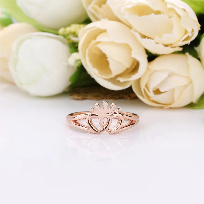 (image for) United Regal Hearts Ring, PANDORA Rose™ - 187685 - View 3