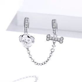 Pandora Style Adorable Puppy Safety Chain - SCC1434 Pandora Style Adorable Puppy Safety Chain - SCC1434