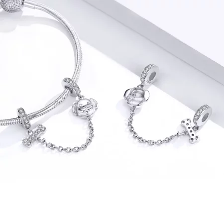 Pandora Style Adorable Puppy Safety Chain - SCC1434