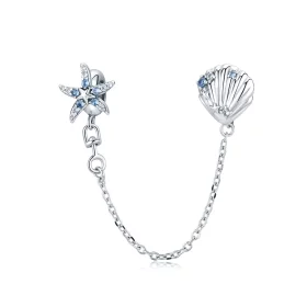 Pandora Style Deep Sea Star Safety Chain - SCC1478 Pandora Style Deep Sea Star Safety Chain - SCC1478