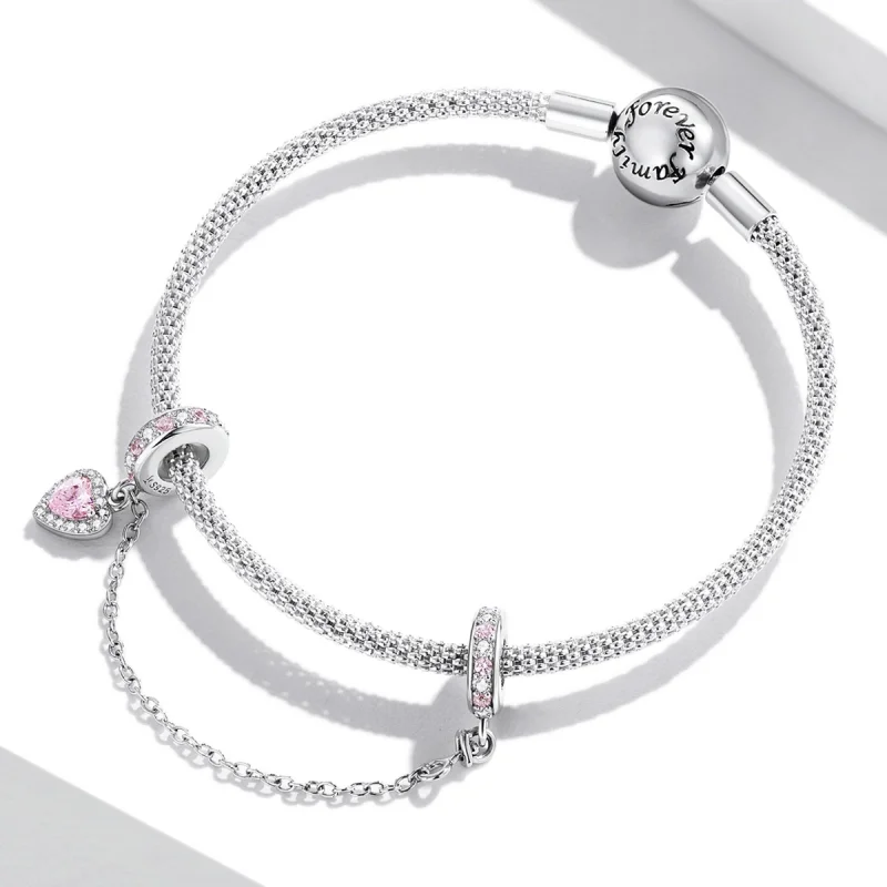 (image for) Pandora Style Love Safety Chain - SCC2125 - View 3