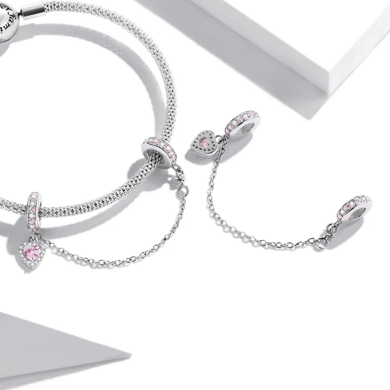 (image for) Pandora Style Love Safety Chain - SCC2125 - View 4