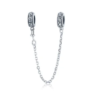 (image for) Pandora Style Silver Classical Vine Safety Chain - SCC1546