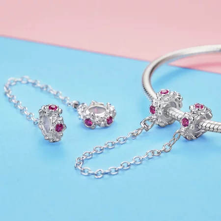 Pandora Style Silver Fairy's Garland Safety Chain - BSC035