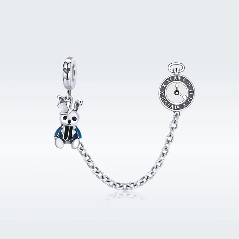 (image for) Pandora Style Silver Hare Safety Chain - SCC1443 - View 5